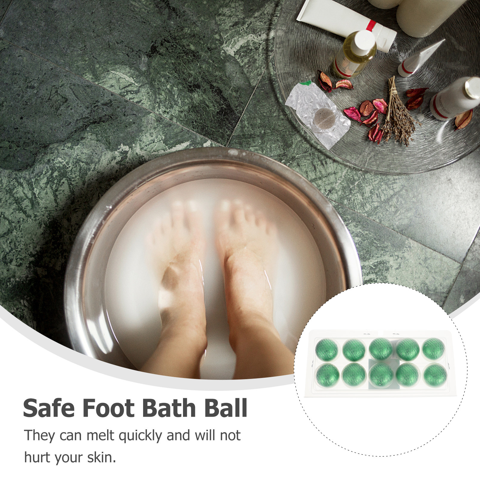 Home Spa Wellness - 10Pcs Foot Bath Pills Sweat Inducing