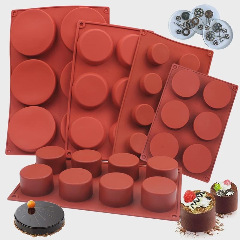 Bath Bomb Mold - Round Silicone Soap Mold DIY Handmade