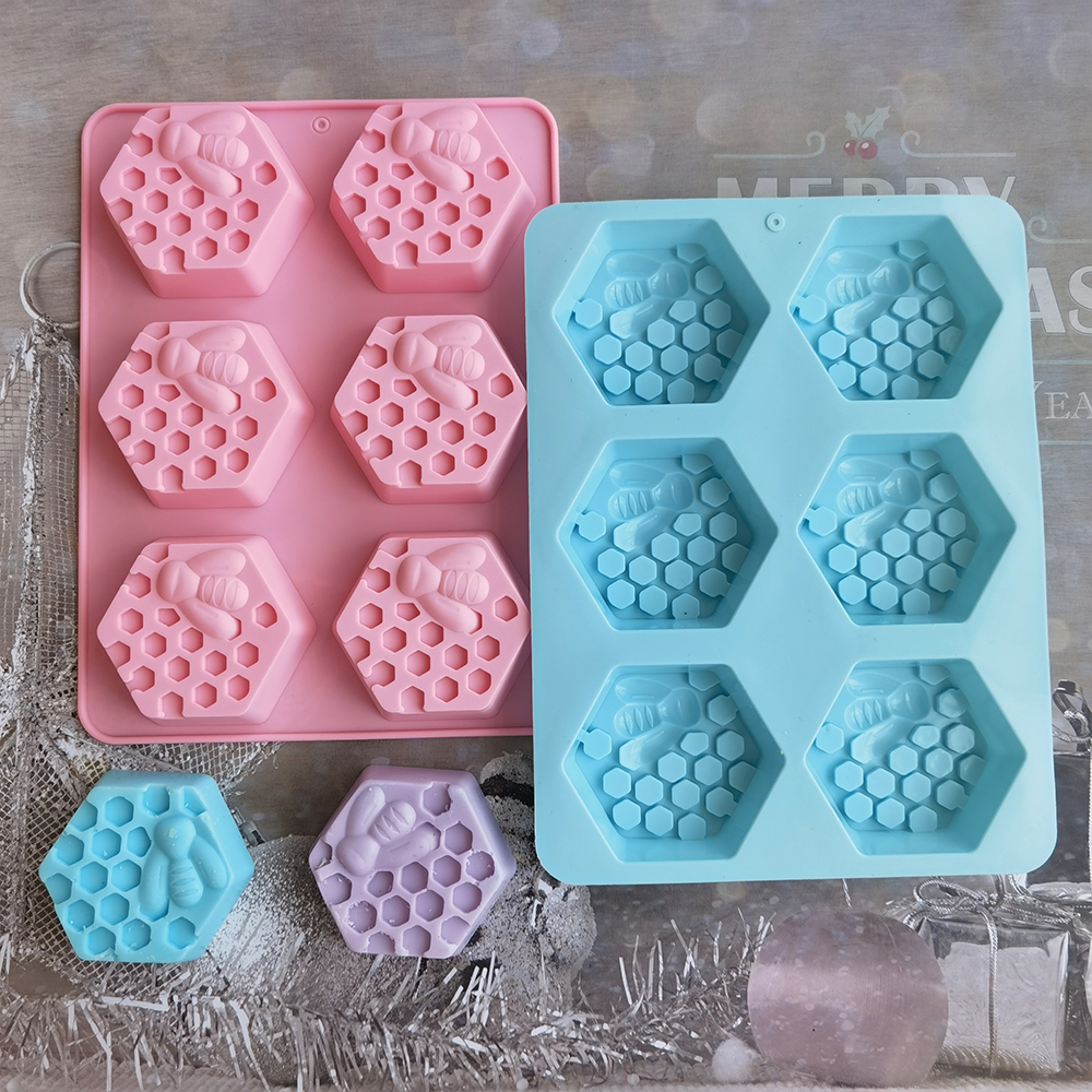 Silicone Hexagonal Bee Soap Mo - Bath Bomb Mold ulasan dan harga