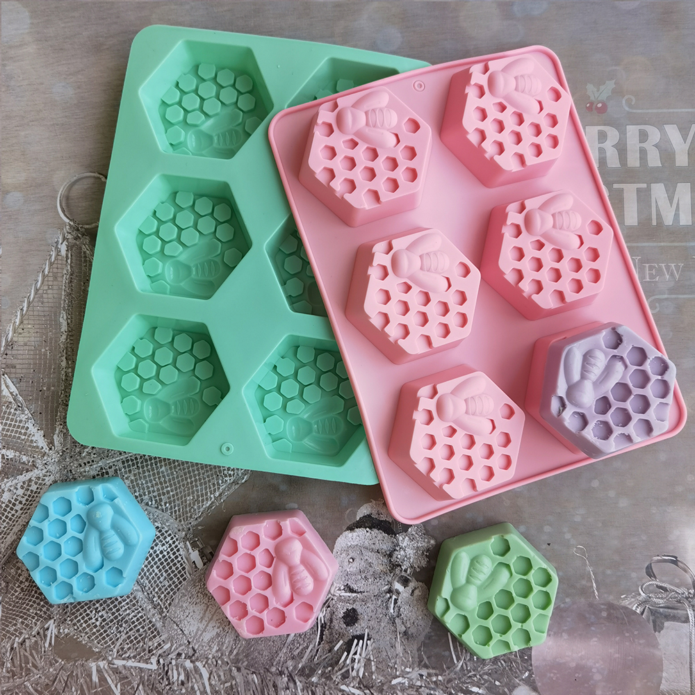 Silicone Hexagonal Bee Soap Mo - Bath Bomb Mold ulasan dan harga