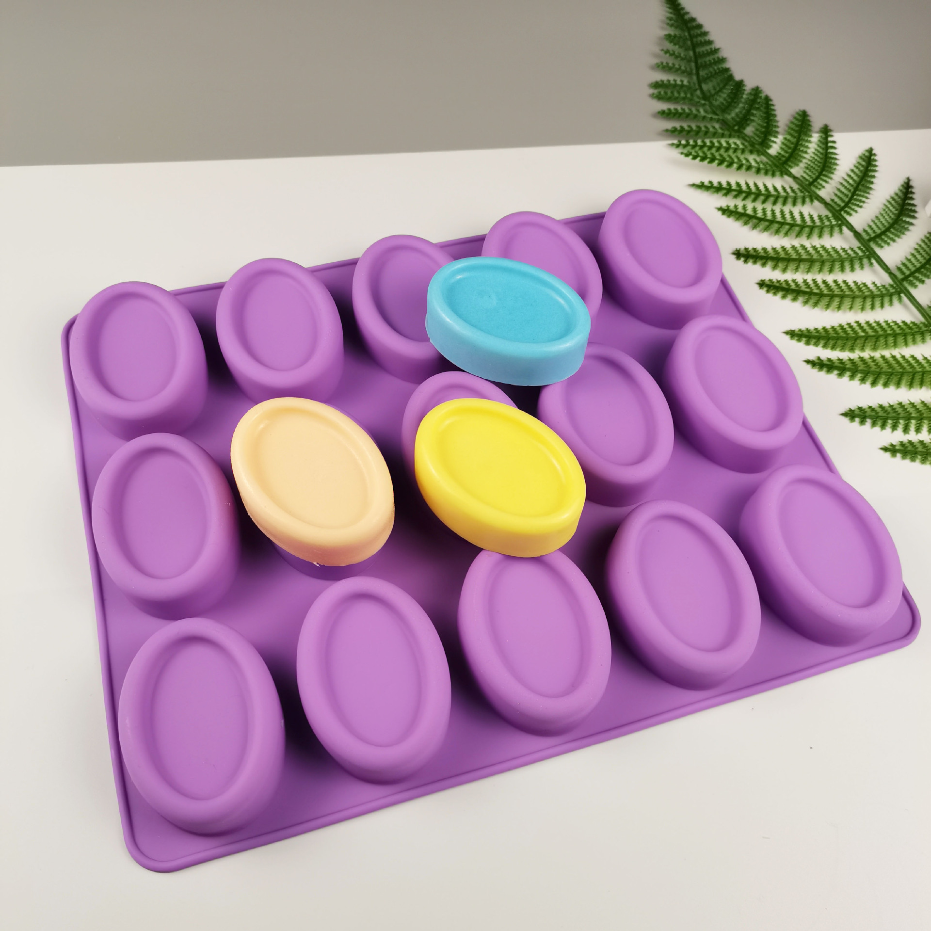 Silicone Oval Soap Molds 15cup - Bath Bomb Mold ulasan dan harga