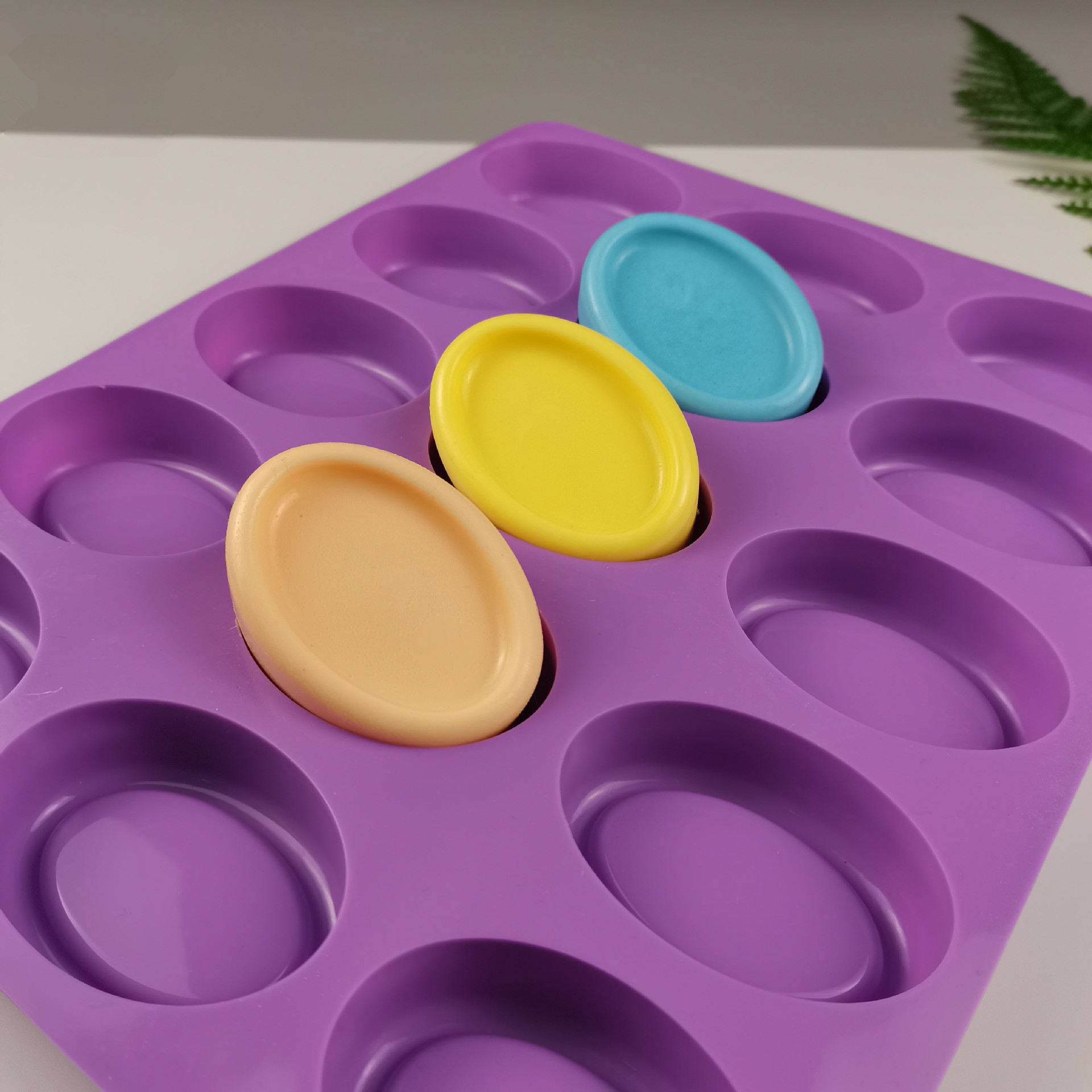 Silicone Oval Soap Molds 15cup - Bath Bomb Mold ulasan dan harga