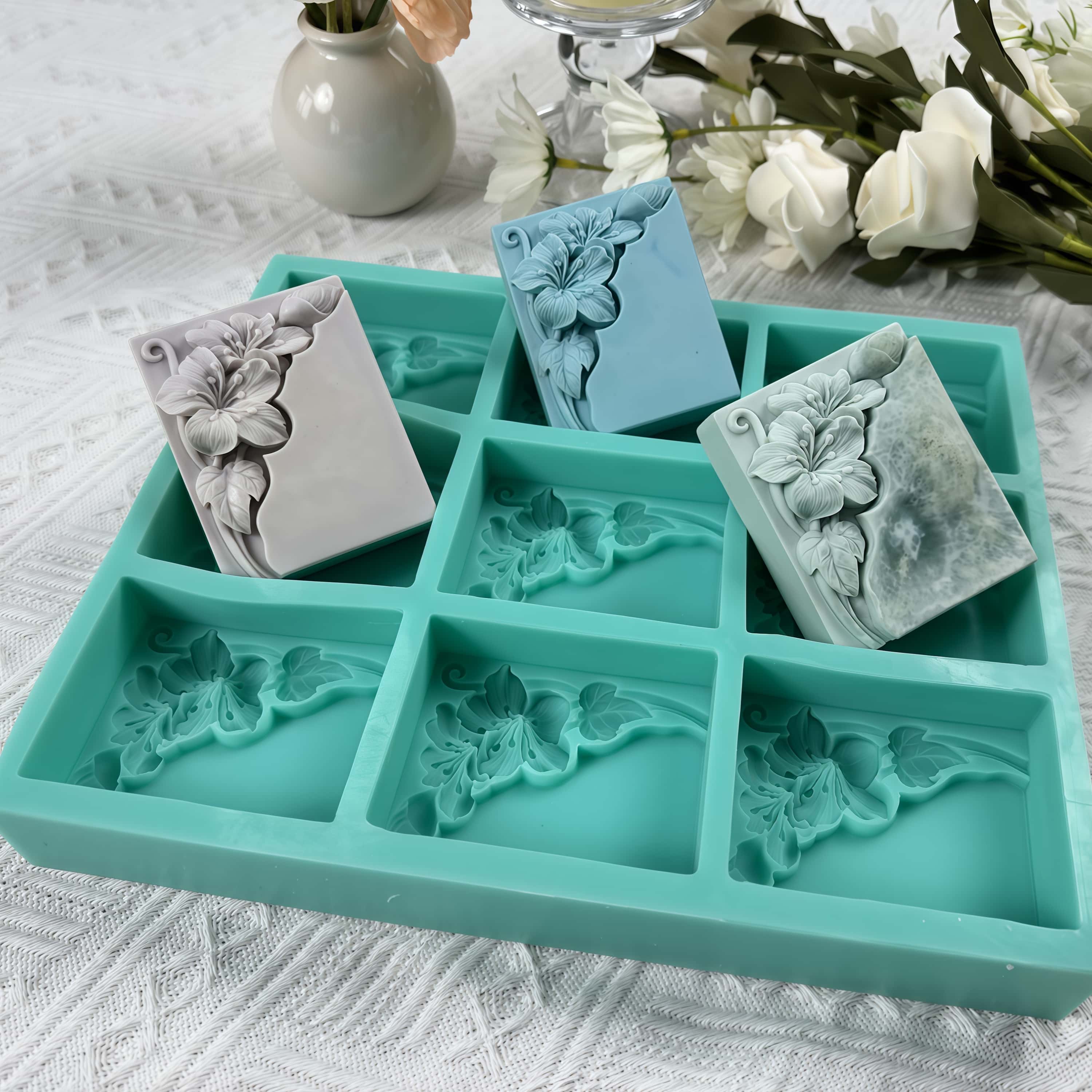 9 Cavities Tung Flower Soap Mo - Bath Bomb Mold ulasan dan harga