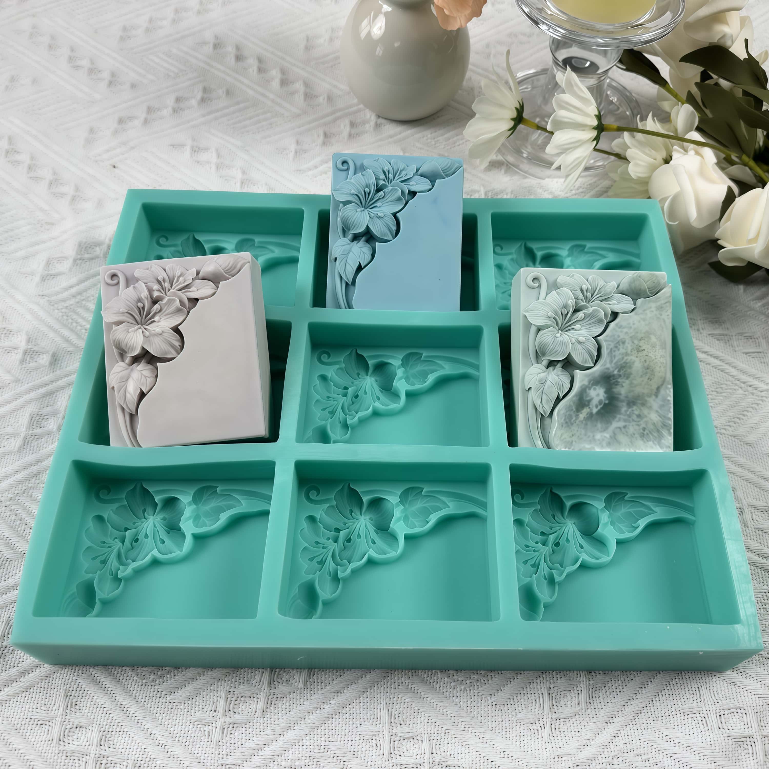 9 Cavities Tung Flower Soap Mo - Bath Bomb Mold ulasan dan harga