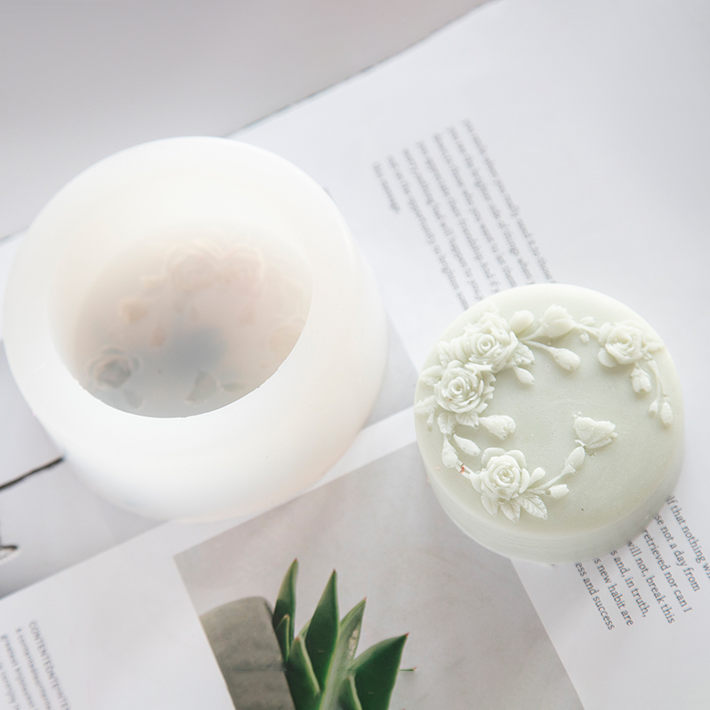 Round Shape Rose Flower Handma - Bath Bomb Mold ulasan dan harga