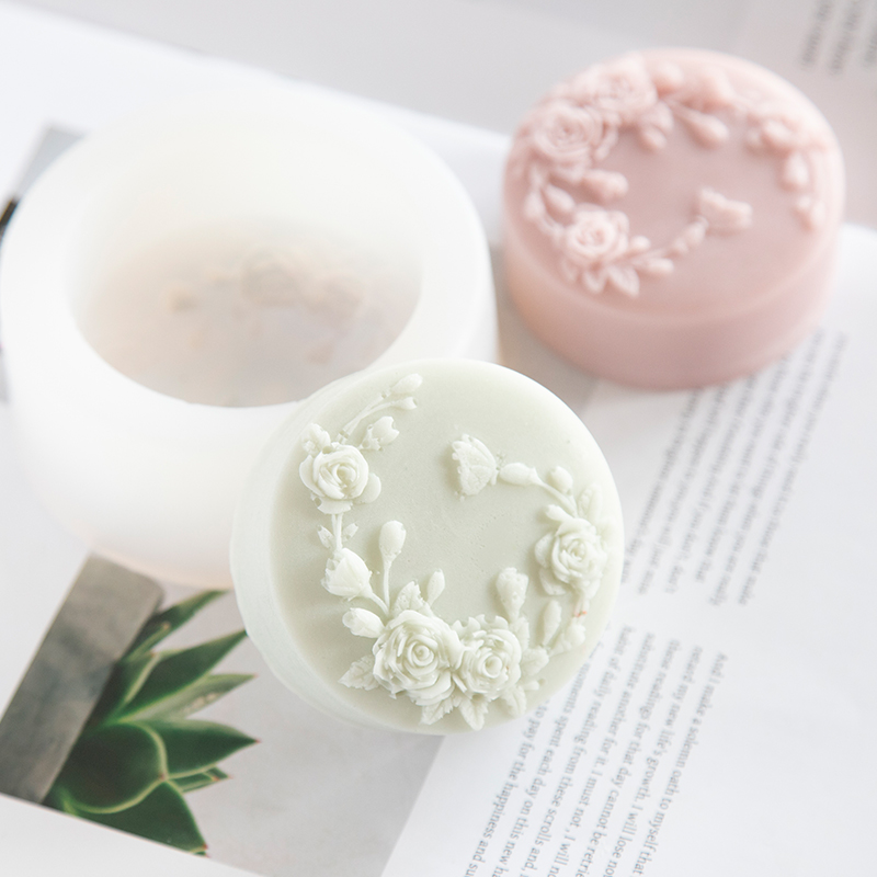 Round Shape Rose Flower Handma - Bath Bomb Mold ulasan dan harga