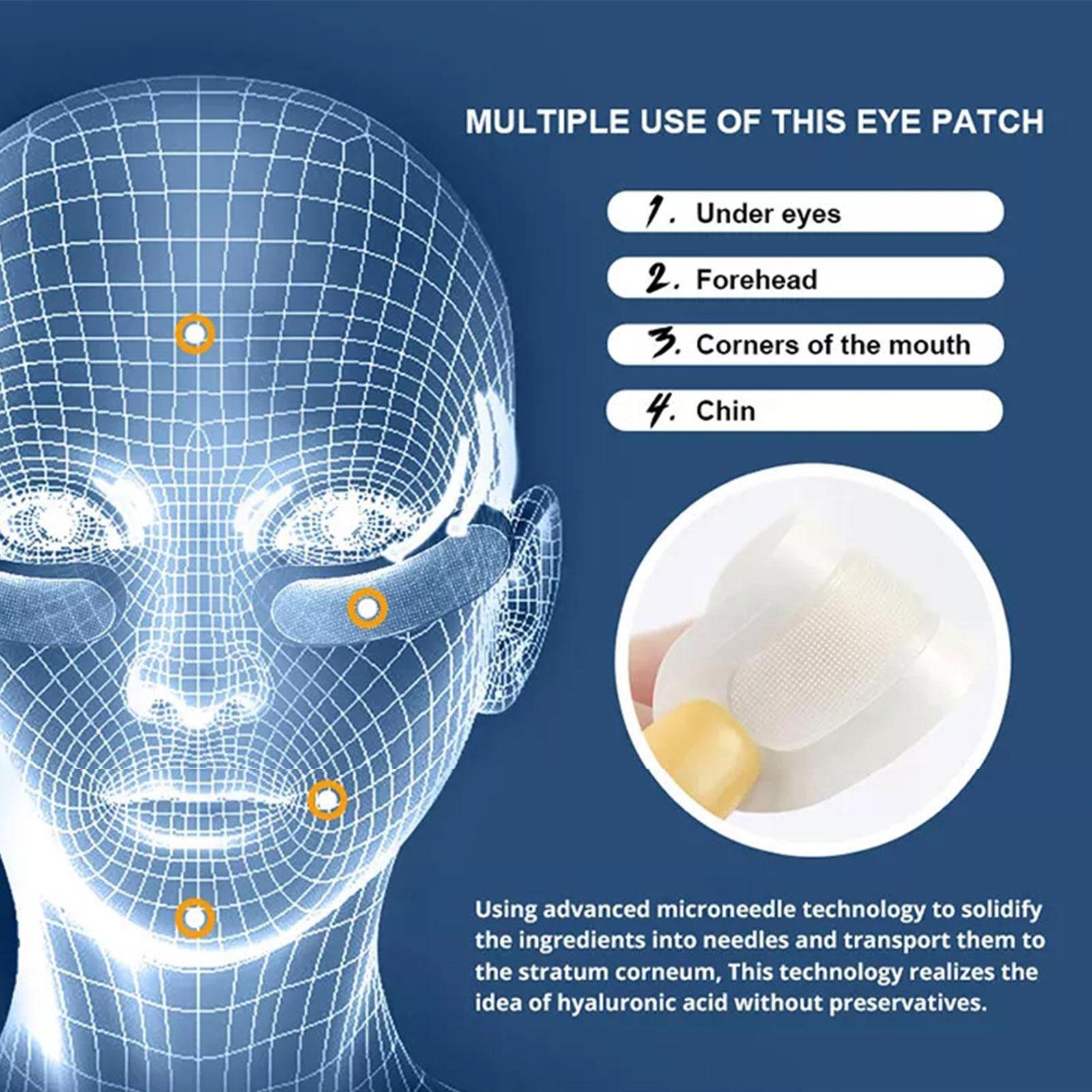 1 Pair Hyaluronic Acid Microne - Microneedle Patch Eye ulasan dan harga