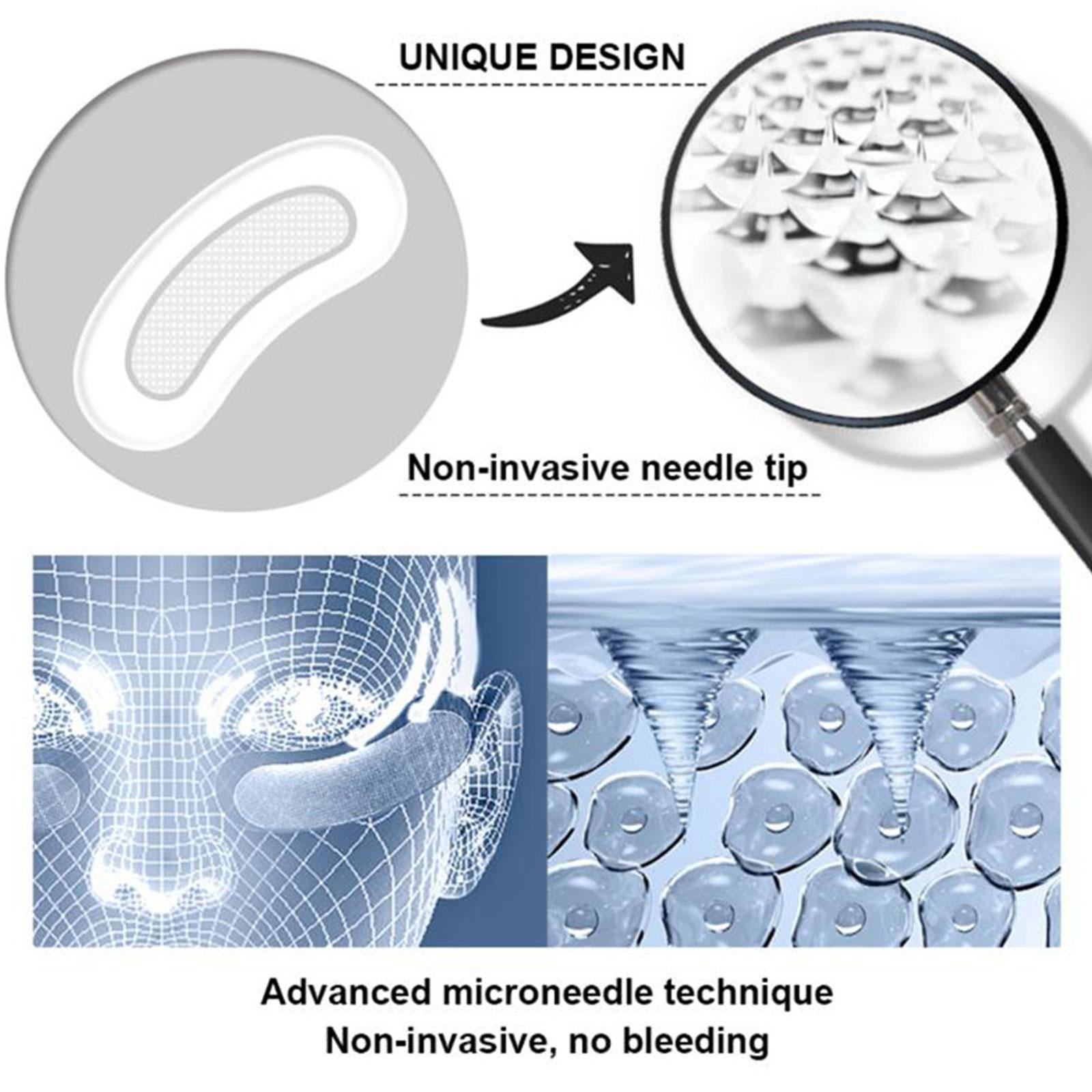 1 Pair Hyaluronic Acid Microne - Microneedle Patch Eye ulasan dan harga