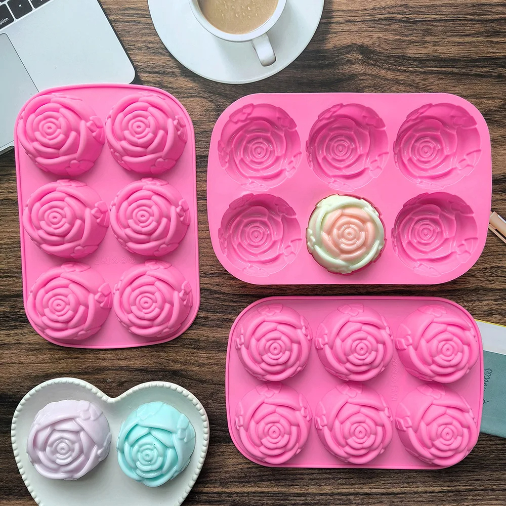 6 Holes Flower Rose Handmade S - Bath Bomb Mold ulasan dan harga