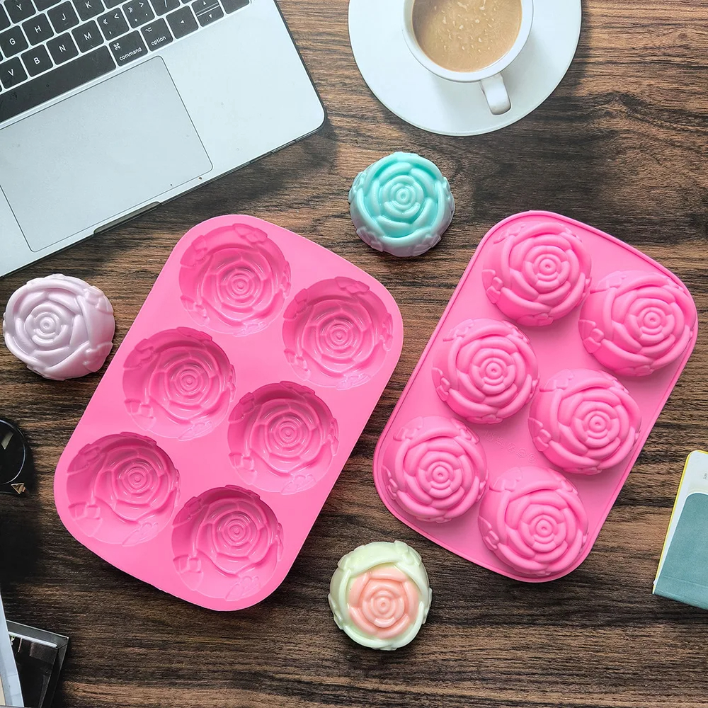 6 Holes Flower Rose Handmade S - Bath Bomb Mold ulasan dan harga