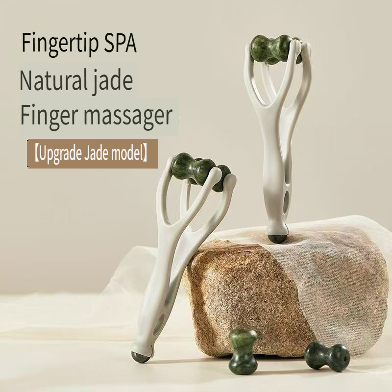 1pc Natural Jade Finger Massag - Spa Wellness In ulasan dan harga
