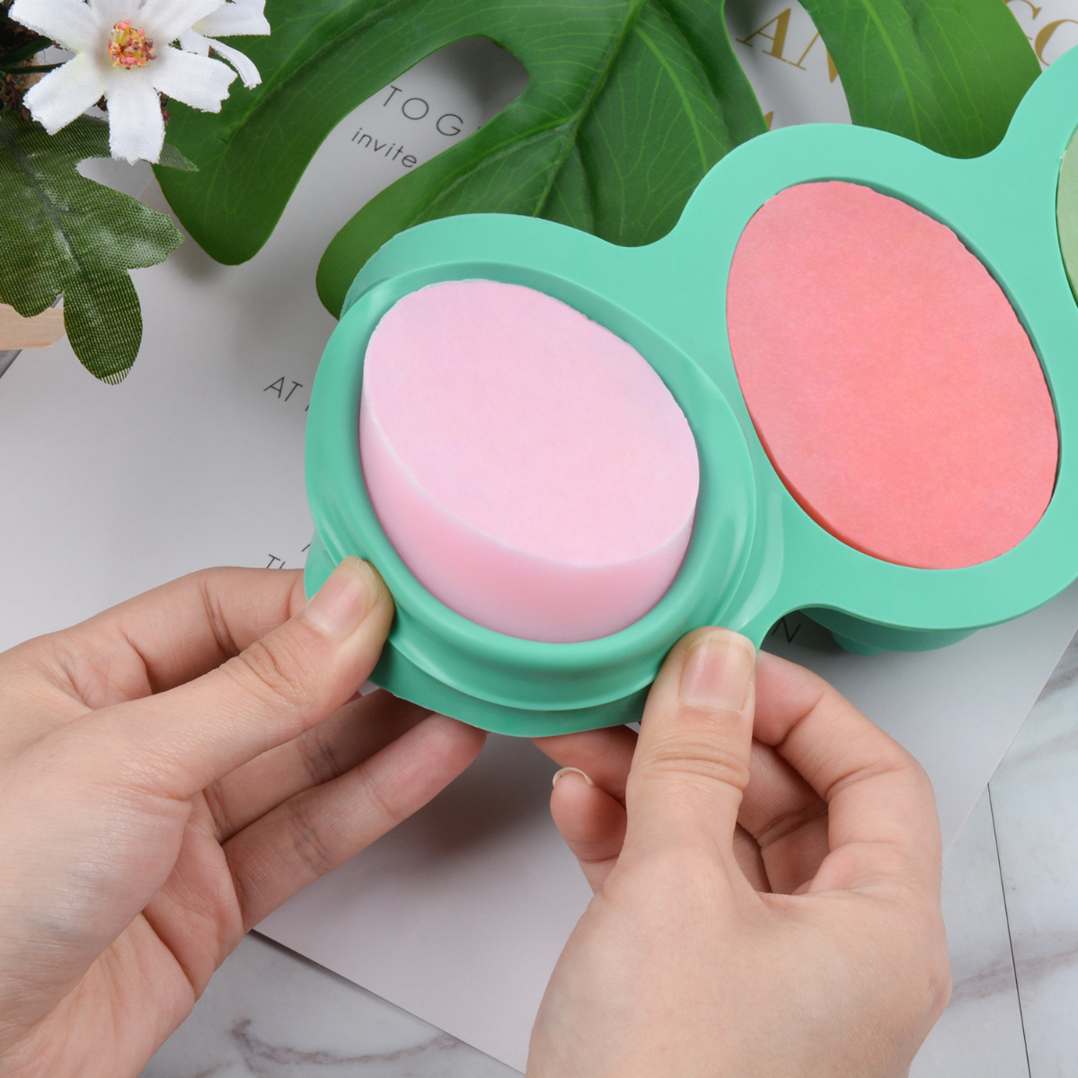 4 Hole Oval Massage Soap Silic - Bath Bomb Mold ulasan dan harga