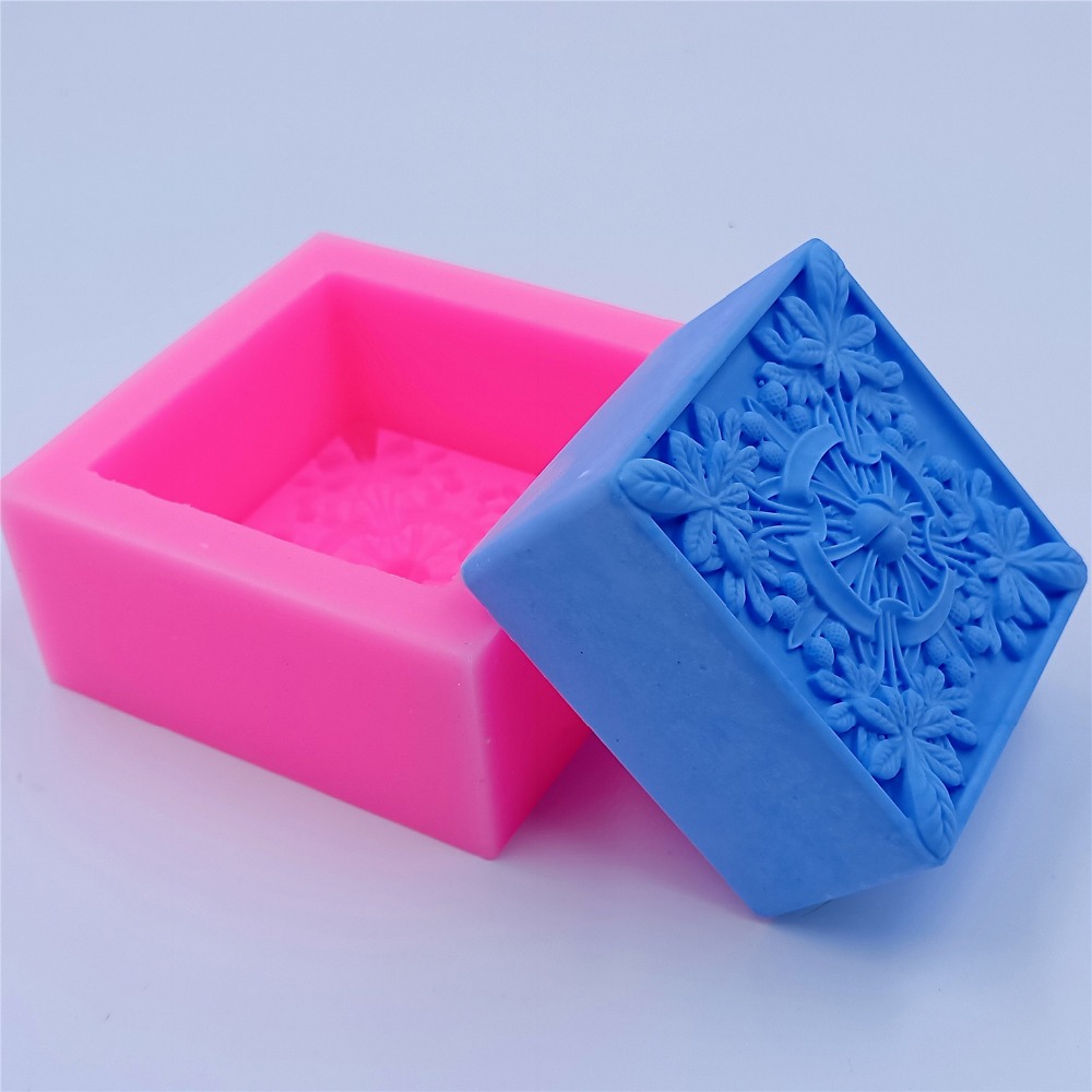 Square Design Soap Molds Flowe - Bath Bomb Mold ulasan dan harga