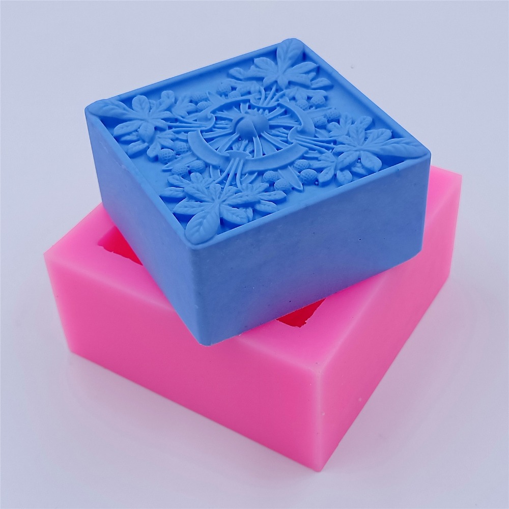 Square Design Soap Molds Flowe - Bath Bomb Mold ulasan dan harga