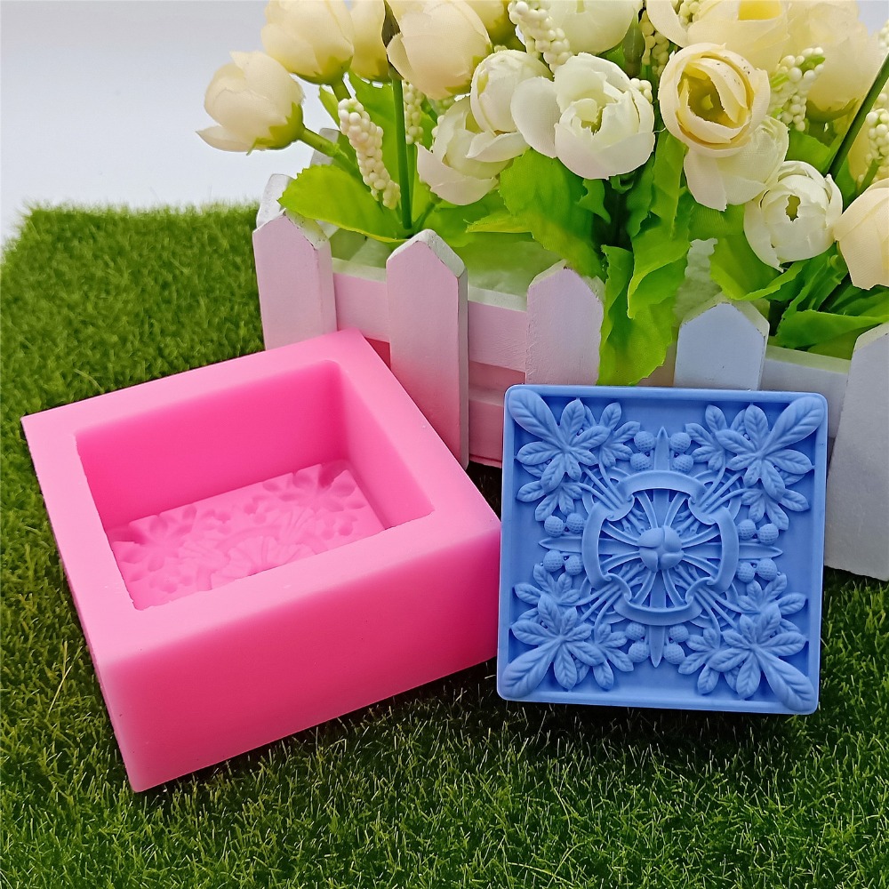 Square Design Soap Molds Flowe - Bath Bomb Mold ulasan dan harga